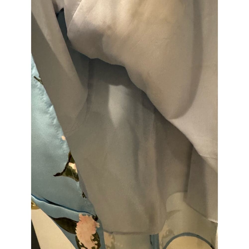 Molly Moorkamp Charlotte Lily of the Valley Midi Dress in Silk Gazar blue 8 - Picture 5 of 6